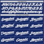 Custom Name and Number Authentic Baseball Jersey - Personalized Royal White-Gray Team Jersey Personalized Royal White-Gray