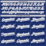 Custom Name Number Baseball Jersey - Personalized White Gray Raglan Sleeves Team Gear Personalized Royal White-Gray Authentic