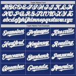 Custom Name Number Baseball Jersey - Personalized Royal White-Gray Authentic Sleeveless Team Jersey Personalized Royal White-Gray