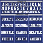 Personalized Authentic Football Jersey - Royal White-Gray Mesh Design Personalized Royal White-Gray Mesh Authentic Football