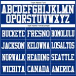Custom Name and Number Personalized Authentic Football Jersey - Royal White-Gray Mesh Personalized Royal White-Gray Mesh