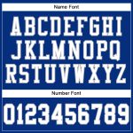 Custom Name and Number Personalized Authentic Football Jersey - Royal White-Gray Mesh Personalized Royal White-Gray Mesh