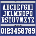 Personalized Authentic Football Jersey - Royal White-Gray Mesh Design Personalized Royal White-Gray Mesh Authentic Football