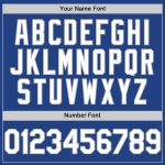 Custom Name and Number Baseball Jersey - Personalized Royal White-Gray Mesh Authentic Throwback Style Personalized Royal