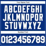 Custom Team Name Number Personalized Performance T-Shirt - Royal White-Gray Personalized Royal White-Gray Performance T-Shirt