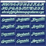 Personalized Authentic Baseball Jersey in Royal White and Kelly Green Personalized Royal White-Kelly Green Authentic Baseball