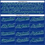 Custom Name and Number Authentic Baseball Jersey in Royal White and Kelly Green - Personalized Team Gear Personalized Royal