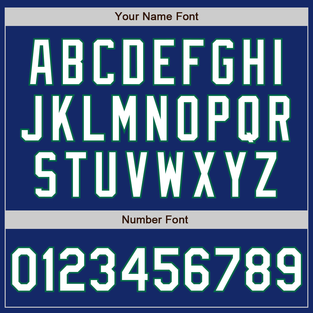 Personalized Royal White-Kelly Green Authentic Raglan Sleeves Baseball Jersey Team Custom Name and Number Personalized Custom Team Name Number Royal White Kelly Green Baseball Jersey Authentic Raglan Sleeves Personalized Royal - Image 5