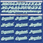 Custom Throwback Baseball Jersey - Personalized Authentic Mesh with Name & Number - Royal White-Kelly Green Personalized