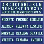 Custom Name and Number Personalized Authentic Football Jersey - Royal White and Kelly Green Mesh Throwback Design Personalized