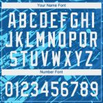 Custom 3D Pattern Baseball Jersey - Personalized Royal White & Light Blue with Team Name and Number Personalized Royal White-Light