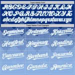 Custom Baseball Jersey with Personalized Name and Number, Royal White Light Blue 3D Gradient Square Design Personalized Royal