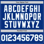 Custom Name and Number Baseball Jersey - Personalized Royal White-Light Blue Twinkle Star 3D Gradient Design Personalized