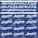 Custom Name and Number Baseball Jersey - Personalized White-Light Blue 3D Spider Web Design, Authentic Team Apparel Personalized