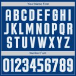 Custom Name and Number Authentic Baseball Jersey - Personalized Royal White and Light Blue Team Jersey Personalized Royal
