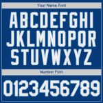Personalized Authentic Baseball Jersey in Royal Blue and White Design Personalized Royal White-Light Blue Authentic Baseball