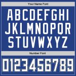 Custom Name and Number Personalized Royal White Light Blue Basketball Jersey - Authentic Throwback Design Personalized Royal