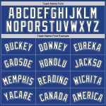 Custom Name and Number Personalized Royal White Light Blue Basketball Jersey - Authentic Throwback Design Personalized Royal