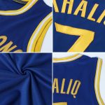 Custom Name and Number Personalized Royal White Light Blue Basketball Jersey - Authentic Throwback Design Personalized Royal