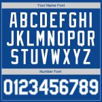 Personalized Authentic Baseball Jersey Shirt - Royal White-Light Blue Throwback Rib-Knit Design Personalized Royal White-Light