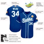 Custom Name and Number Baseball Jersey for Team - Personalized Royal White Light Blue 4968 Personalized Royal White-Light