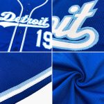 Custom Name and Number Baseball Jersey for Team - Personalized Royal White Light Blue 4968 Personalized Royal White-Light