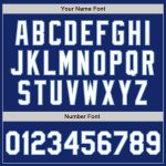 Personalized White and Light Blue Varsity Letterman Bomber Jacket, Full-Snap Two Tone Design Personalized Royal White-Light