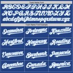 Custom Name and Number Baseball Jersey - Personalized Royal White-Light Blue Mesh Authentic Throwback Personalized Royal
