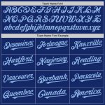 Custom Name and Number Authentic Baseball Jersey - Personalized Royal Blue and White Pinstripe Fashion Jersey Personalized