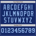 Custom Name and Number Authentic Baseball Jersey - Personalized Royal Blue and White Pinstripe Fashion Jersey Personalized