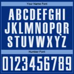 Custom Name and Number Soccer Jersey for Team - Personalized Royal White-Light Blue Pinstripe Fade Fashion Uniform Personalized