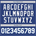 Custom Name & Number Basketball Jersey - Personalized Royal Light Blue Round Neck Rib-Knit Design Personalized Royal White-Light