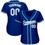 Custom Name and Number Personalized Royal Light Blue Softball Jersey for Team Personalized Royal White-Light Blue Softball