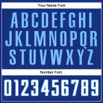 Custom Name Number Soccer Jersey - Personalized Royal Light Blue Sublimation Split Fashion Uniform Team Personalized Royal