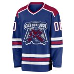 Customized White and Maroon Hockey Jersey - Personalized Sports Apparel Personalized Royal White-Maroon Hockey Jersey