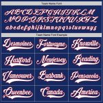 Personalized Custom Name Number Hockey Jersey in Royal White-Maroon - Team Apparel Personalized Royal White-Maroon Hockey