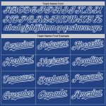 Custom Royal White Mesh Baseball Jersey - Authentic Throwback Style Personalized Royal White Mesh Authentic Throwback Baseball