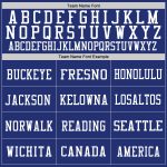 Custom Name and Number Authentic Throwback Football Jersey - Personalized Royal White Mesh Team Jersey Personalized Royal