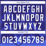 Custom Name and Number Baseball Jersey - Authentic 3D Pattern Design in Royal White-Navy Personalized Royal White-Navy 3D