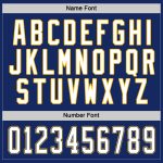 Custom Name and Number Royal Navy-Gold Hockey Jersey - Personalized Team Apparel Personalized Royal White Navy-Gold Hockey