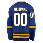 Custom Name and Number Personalized Royal White-Navy Hockey Jersey - Team Apparel Personalized Royal White-Navy Hockey Jersey