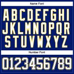 Custom Name and Number Personalized Royal White Navy-Yellow Hockey Jersey Lace Neck Team Personalized Royal White Navy-Yellow