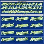 Personalized 3D Pattern Gradient Twinkle Star Baseball Jersey - Custom Name & Number, Royal White-Neon Green Personalized
