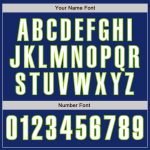 Custom Authentic Baseball Jersey with Personalized Name and Number, Royal White-Neon Green Team Design Personalized Royal