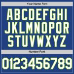 Custom Name and Number Authentic Throwback Baseball Jersey - Personalized Royal White Neon Green Team Jersey Personalized