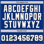 Custom Name & Number Personalized Royal White-Old Gold Basketball Jersey - Authentic Throwback Team Jersey Personalized Royal