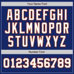 Custom Name and Number Authentic Two Tone Baseball Jersey - Personalized Royal White-Orange Team Jersey Personalized Royal