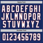 Custom Personalized Hockey Jersey with Team Name and Number - Royal White-Orange Personalized Royal White-Orange Hockey Jersey