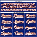 Custom Name Number Personalized Hockey Jersey - Royal White-Orange Lace Neck Team Jersey Personalized Royal White-Orange