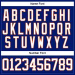 Custom Name Number Personalized Hockey Jersey - Royal White-Orange Lace Neck Team Jersey Personalized Royal White-Orange